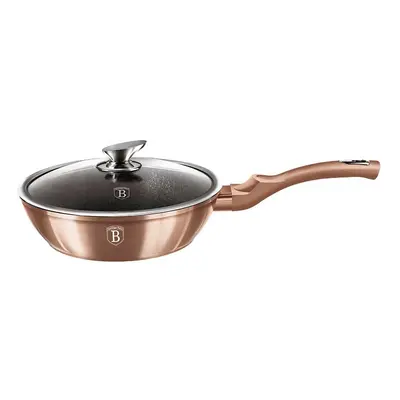 BERLINGERHAUS Pánev hluboká s poklicí 24 cm Rosegold Metallic Line BH-1517