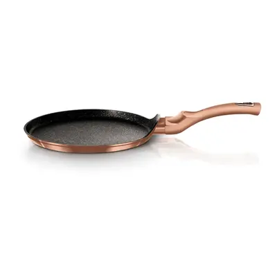 BERLINGERHAUS Pánev na palačinky s mramorovým povrchem 25 cm Rosegold Metallic Line BH-1523