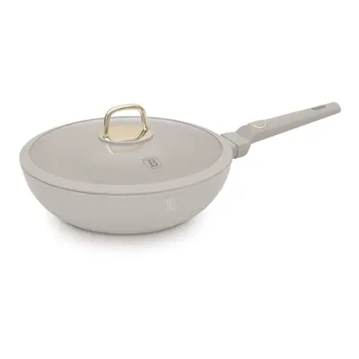 BERLINGERHAUS Pánev WOK s titanovým povrchem a poklicí 28 cm Sahara Collection BH-8064