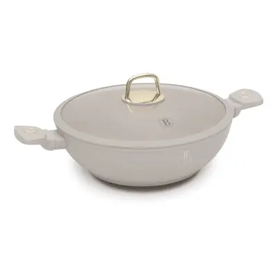 BERLINGERHAUS Pánev WOK s titanovým povrchem a poklicí 30 cm Sahara Collection BH-8065