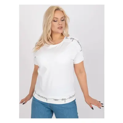 Dámská halenka plus size pro každodenní nošení bavlněná EVERYDAY ecru