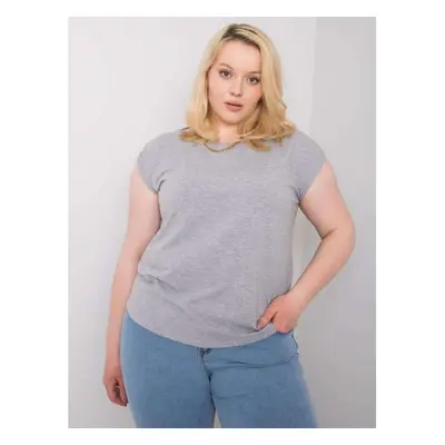 Dámská halenka plus size PENNY šedá