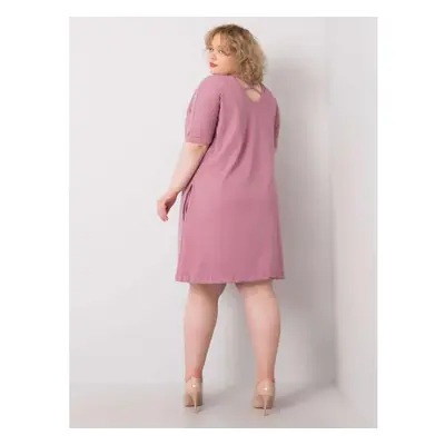 Dámské šaty plus size BELLAMY růžové