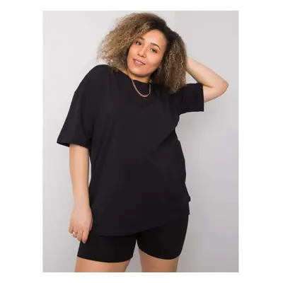 Dámské tričko plus size GAIA černé