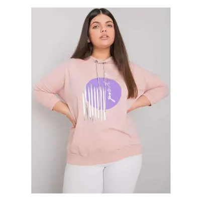 Dámská halenka plus size BELLA růžová