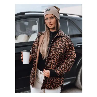 Dámská bunda oversize SAVANNAH s leopardím vzorem