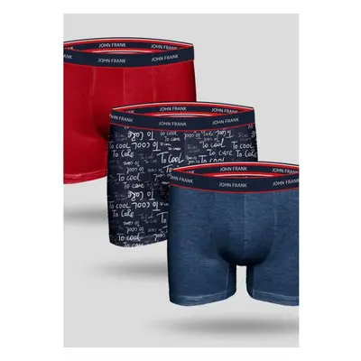 Pánské boxerky John Frank JF3BFG03 3Pack