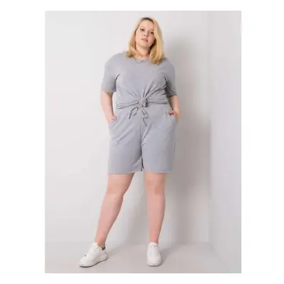 Dámské šortky plus size WINNIE šedé