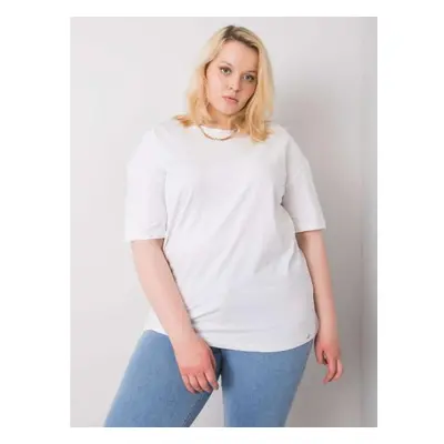 Dámské tričko plus size GAIA bílé