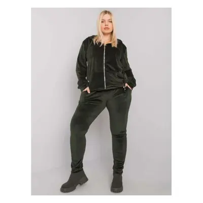 Dámská souprava plus size MICHELL khaki