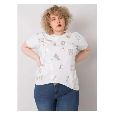 Dámská halenka plus size SABINA bílá