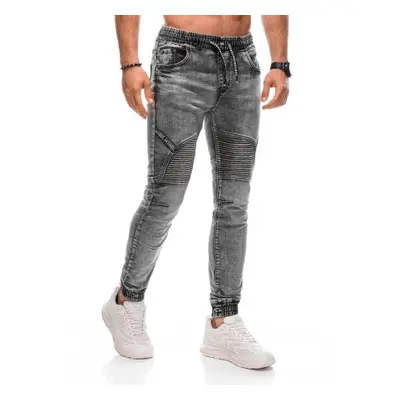 Pánské kalhoty joggers P1378 šedé