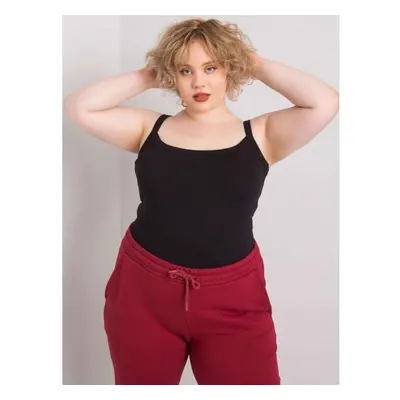 Dámský top plus size SCARLETTE černý