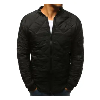 Pánská STYLE bunda prošívaná bomber jacket černá