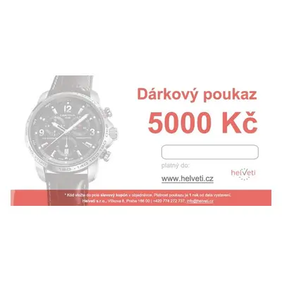 Dárkový poukaz 5000 Kč - Elektronický