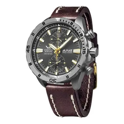 Vostok Europe Almaz Titanium Line 6S11/320H521 - Kožený řemínek