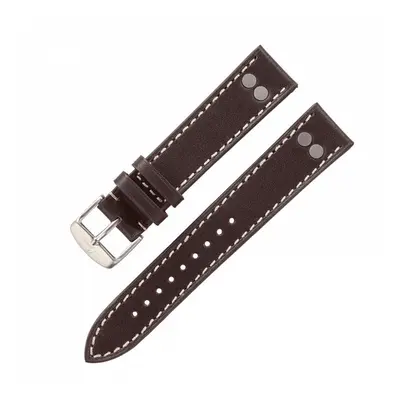 Řemínek Laco Pilot Strap - tmavě hnědý - 22 mm - XL - Prodloužená délka - 20 mm