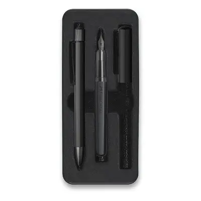 Sada Plnicí pero a kuličkové pero Faber-Castell Hexo Black 0021/1405790