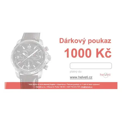 Dárkový poukaz 1000 Kč - Tištěný