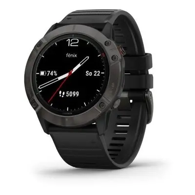 Garmin fenix6X PRO Solar, TitaniumGrayDLC/Black Band (MAP/Music) 010-02157-21