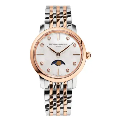 Frederique Constant Slimline Ladies Moonphase Quartz FC-206MPWD1S2B