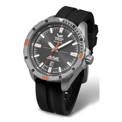 Vostok Europe Almaz Titanium Line NH35A/320H263 - Černý silikonový řemínek