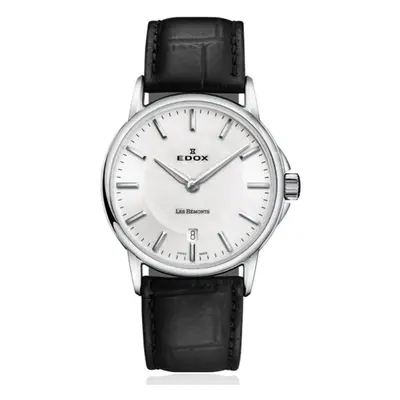 EDOX Les Bémonts Slim Line Date Quartz 57001-3-AIN