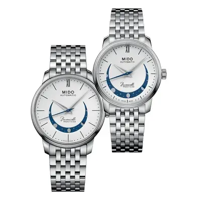 SET Mido Baroncelli Smiling Moon M027.407.11.010.01 a M027.207.11.010.01