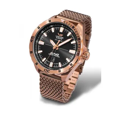 Vostok Europe Almaz Automatic Line NH35A/320B259 - Ocelový řemínek s PVD úpravou