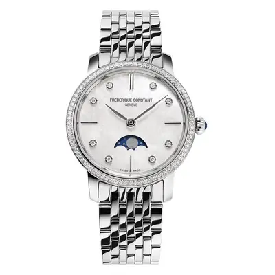 Frederique Constant Slimline Ladies Moonphase Quartz FC-206MPWD1SD6B