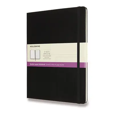 Zápisník Moleskine ČERNÝ - měkké desky - XL, linkovaný-čistý 1331/1129001