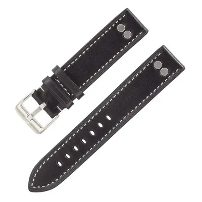 Řemínek Laco Pilot - black - 22 mm - XL - Prodloužená délka