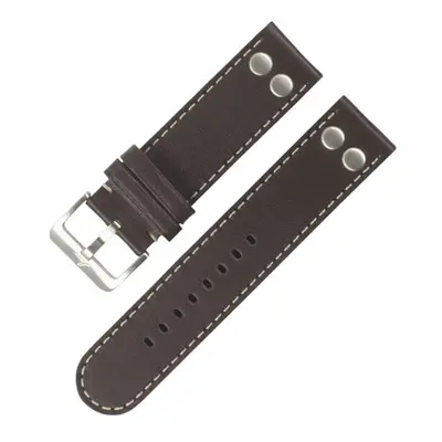 Řemínek Laco Pilot Strap Original - tmavě hnědý - 20 mm - L – Standardní délka (doporučujeme)