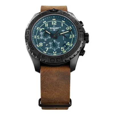 Traser P96 Outdoor Pioneer Evolution Chrono Petrol kůže