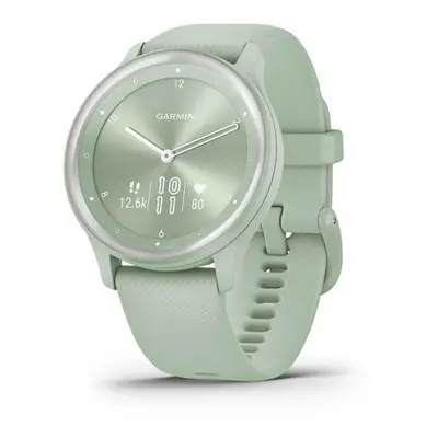 Garmin vívomove Sport Silver/Cool Mint Silicone Band - 010-02566-03