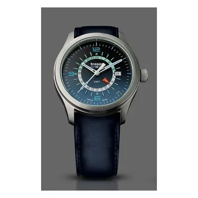 Traser Aurora GMT Blue - kůže