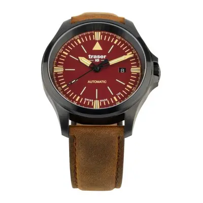 Traser P67 Officer Pro Automatic Red Leather