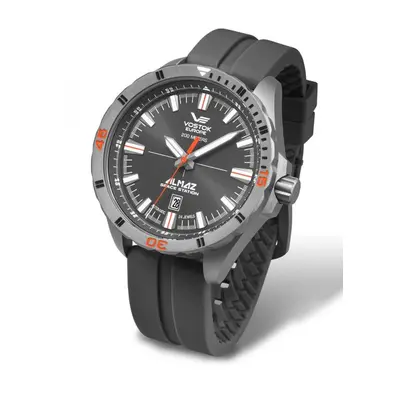 Vostok Europe Almaz Titanium Line NH35A/320H263 - Šedý silikonový řemínek