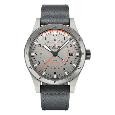 Fortis Flieger F-43 Triple-GMT Titanium Orange COSC F4260003