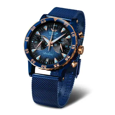 Vostok Europe Undine VK64-515E628B - Ocelový řemínek s modrou PVD úpravou