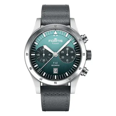 Fortis Flieger F-43 Bicompax Petrol F4240009