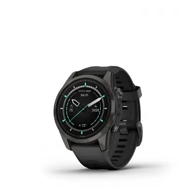 Garmin Epix™ Pro 42mm (Gen 2) Sapphire Edition Carbon Gray DLC Titanium / Black Band - 010-02802