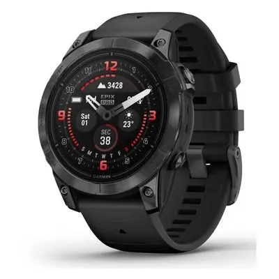 Garmin Epix™ Pro 47mm (Gen 2) Sapphire Edition Carbon Gray DLC Titanium / Black Band - 010-02803