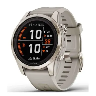 Garmin Fēnix 7S Pro Sapphire Solar Edition Soft Gold / Light Sand Band - 010-02776-15