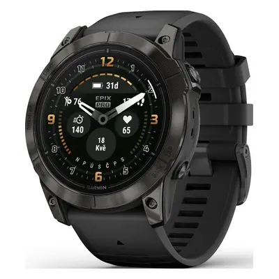 Garmin Epix™ Pro 51mm (Gen 2) Sapphire Edition Carbon Gray DLC Titanium / Black Band - 010-02804