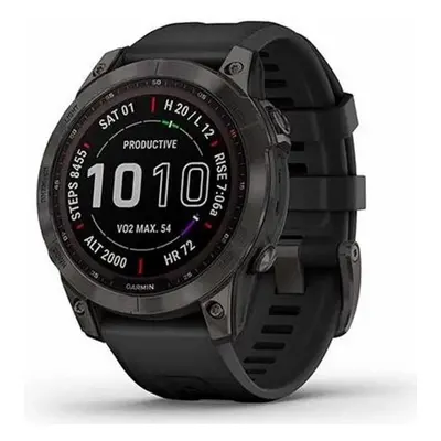 Garmin Fēnix 7S Pro Sapphire Solar Edition Carbon Gray DLC Titanium / Black Band - 010-02776-11