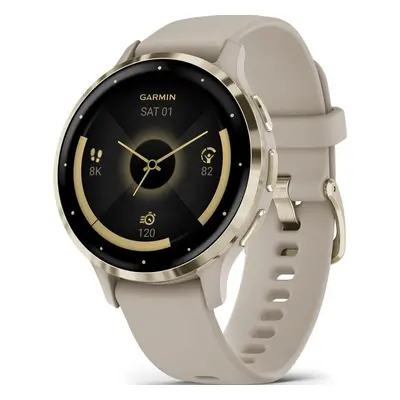 Garmin Venu® 3S Cream Gold / French Gray, Silicone Band 010-02785-02