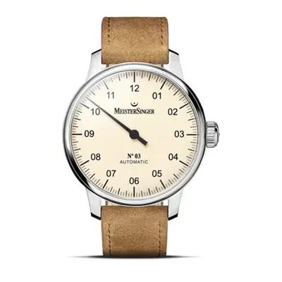 MeisterSinger N°03 AM903 - Světle hnědý semišový řemínek