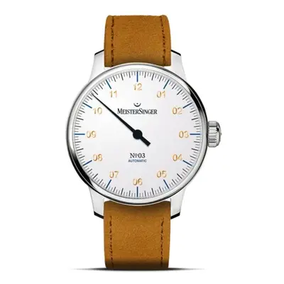 MeisterSinger N°03 AM901G - Světle hnědý semišový řemínek