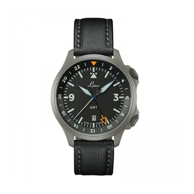 Laco Flieger Frankfurt GMT Schwarz